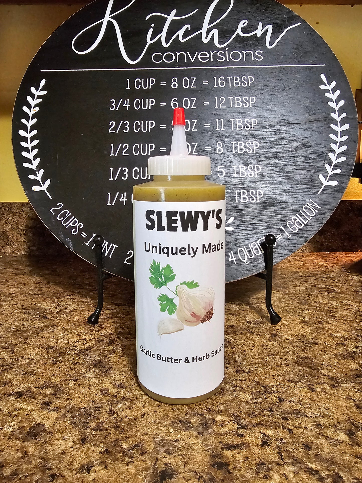 Slewy's Uniquely Made Original Garlic Butter and Herb Sauce